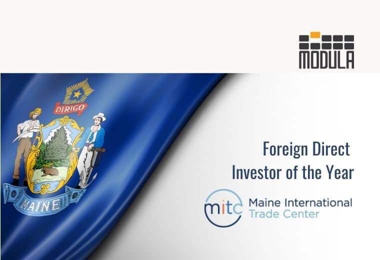 Modula awarded Maine Foreign Direct Investor of the Year