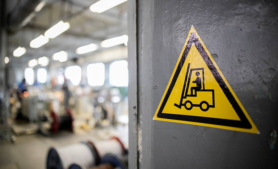 An image of a forklift sign - Warehousing Efficiency