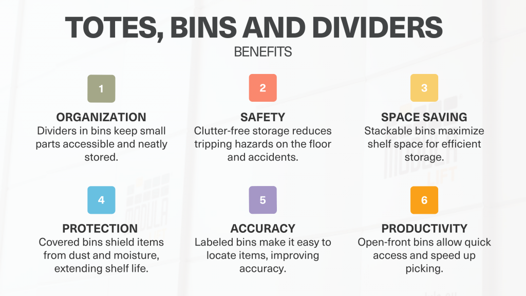 Totes, Bins and Dividers