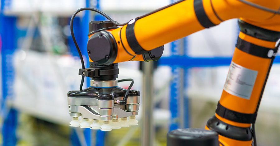 A warehouse robotic arm