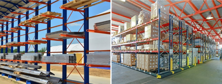 Cantilever racking system and mobile pallet racking