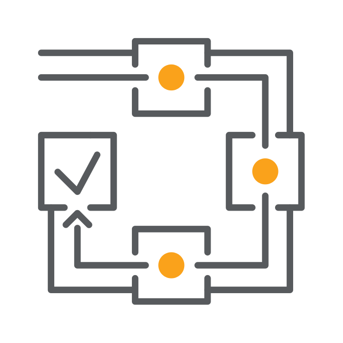 Warehouse Process Flow Icon