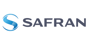 Safran logo featuring a stylized blue “S” within a circular design, reflecting its Aerospace and Industrial Automation expertise.