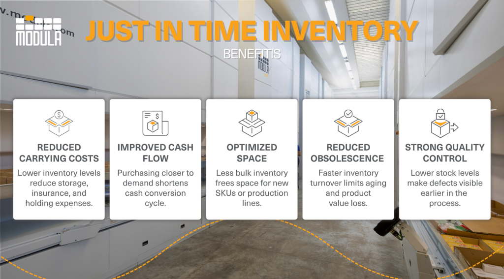 Key operational steps for just in time inventory management