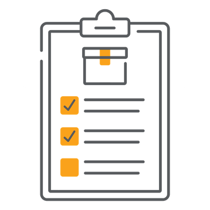 Illustration of a clipboard with a checklist, ideal for explaining wcs vs wms or inventory management software concepts.