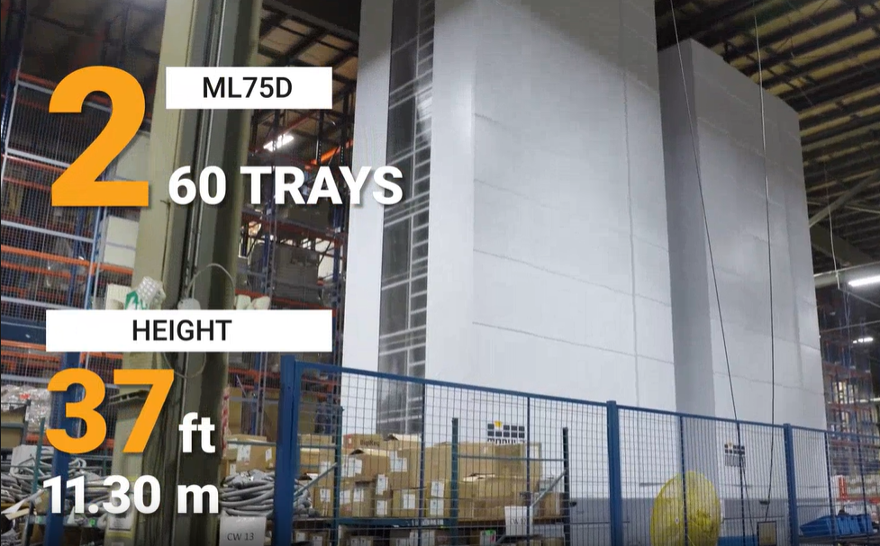 Two Modula ML75D Vertical Lift Modules installed at Jamesway