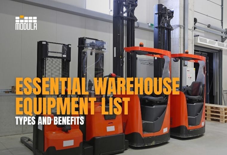Warehouse equipment displayed in a facility